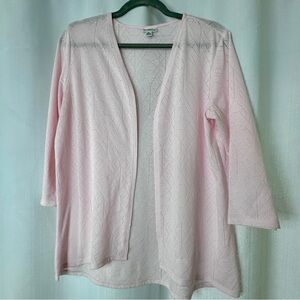 Women's Pink Cardigan Summer Sweater